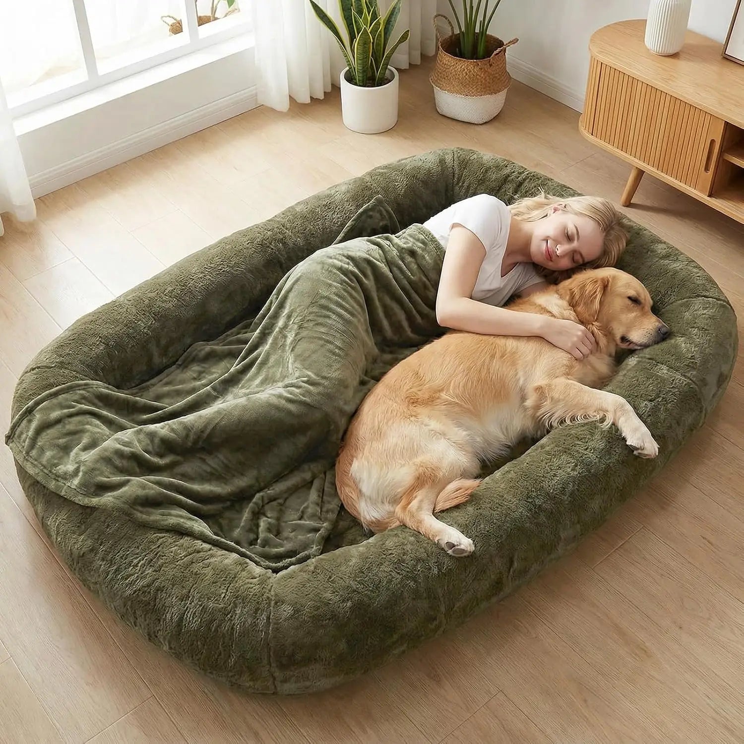 The Snuggle Bed
The Ultimate Human Dog Bed – Snuggle, Relax & Unwind