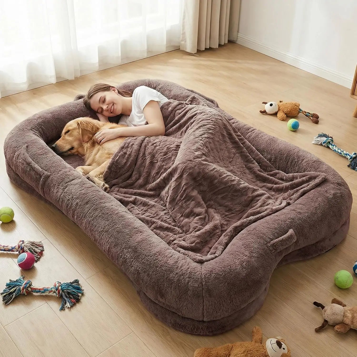 The Snuggle Bed
The Ultimate Human Dog Bed – Snuggle, Relax & Unwind