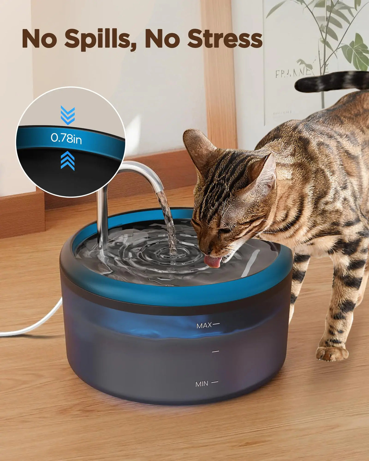 2.4 L Pet Water Fountain
