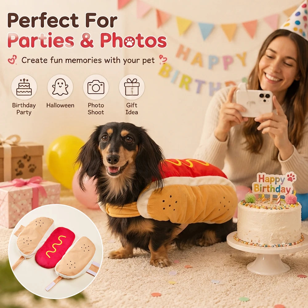 Hot Dog Pet Costume